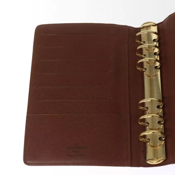 LOUIS VUITTON Monogram Agenda MM Day Planner Cover R20105 LV Auth 75037 - Picture 9 of 15